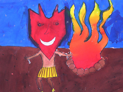 childs painting